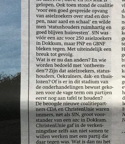 Ingezonden, Friesch Dagblad 28 september