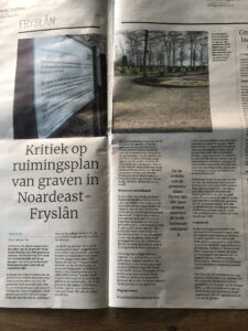 Lees meer over het artikel Friesch Dagblad: Kritiek op ruimingsplan graven Noardeast-Fryslân